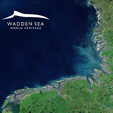 Satellitenbild des Wattenmeeres