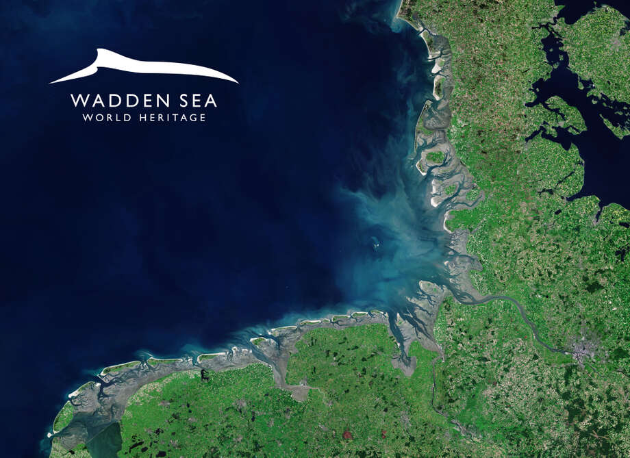 Satellitenbild Weltnaturerbe Wattenmeer (c) albedo39 Satellitenbildwerkstatt